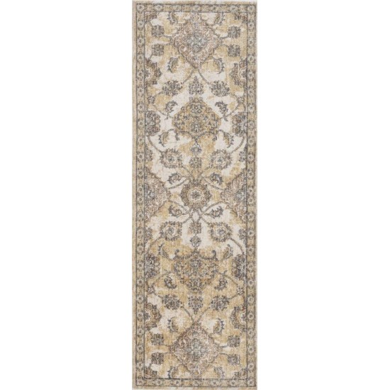 Ria Ivory Sand Sofia 2'3" x 7'6" Runner Rug