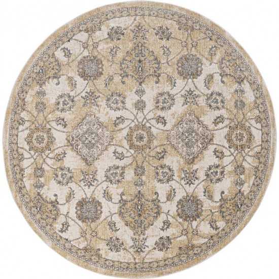 Ria Ivory Sand Sofia 9' Round Rug