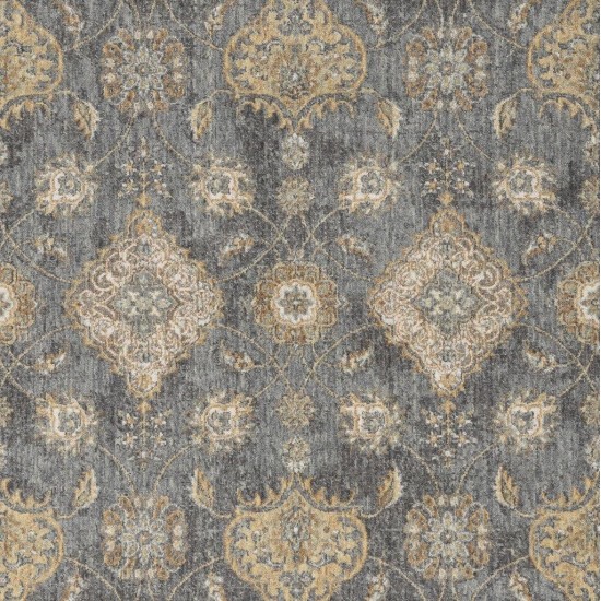 Ria Slate Grey Sofia 2'3" x 7'6" Runner Rug