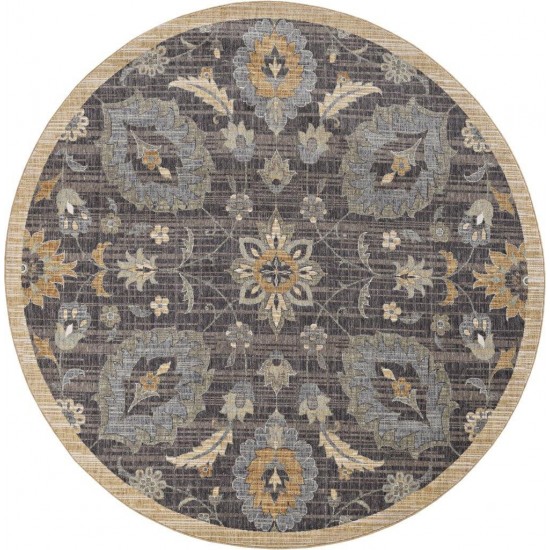 Ria Taupe Morris 9' Round Rug