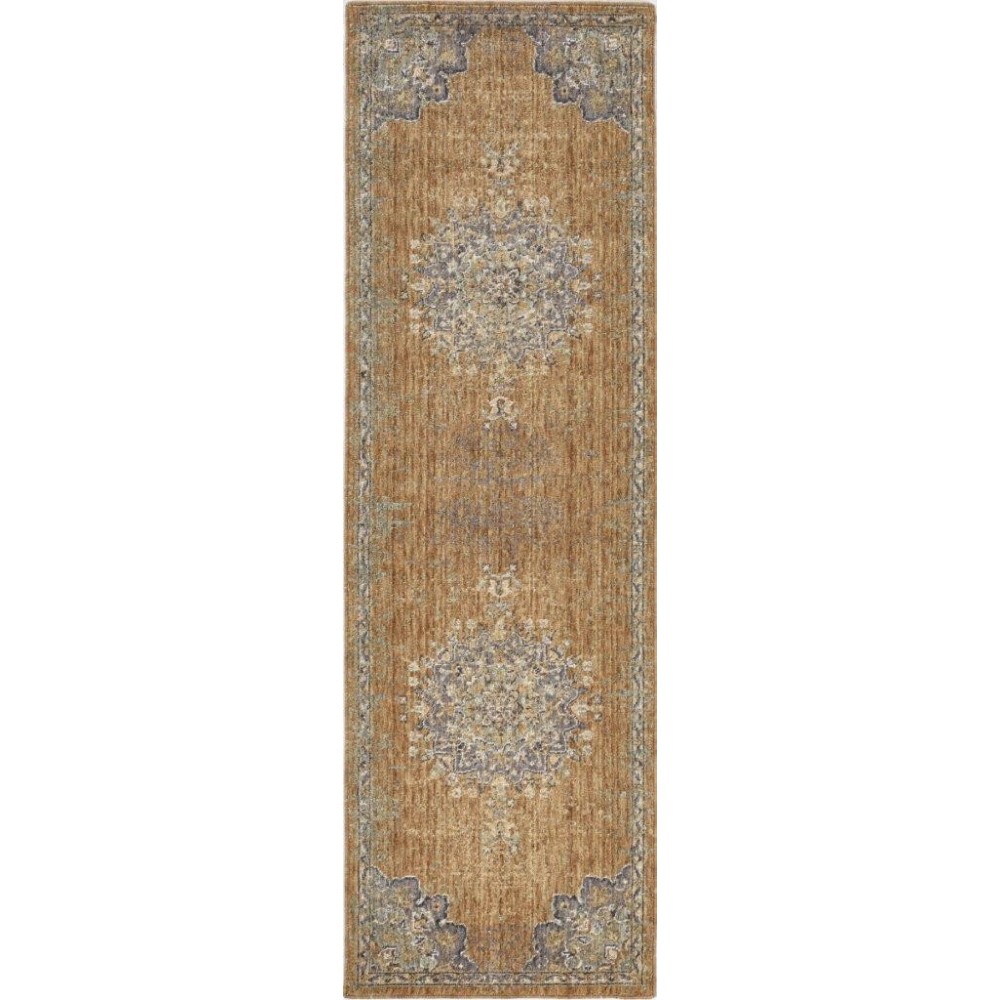 Ria Coffee Elegance 2'3" x 7'6" Runner Rug