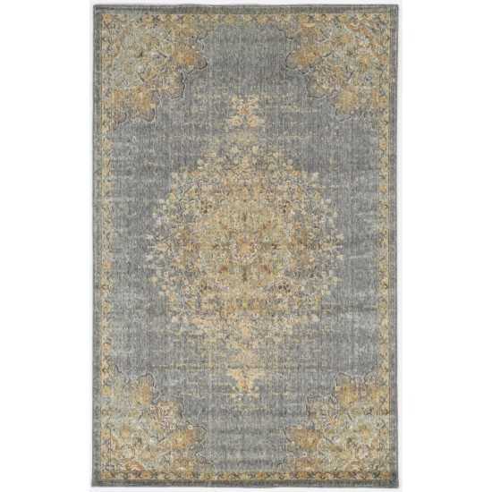 Ria Slate Grey Elegance 9' x 13" Rug