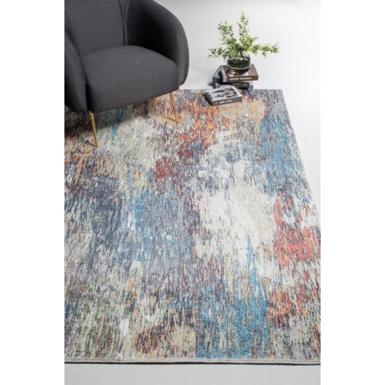 Roxy Blue/Red Mirage 2' x 7' Runner Rug