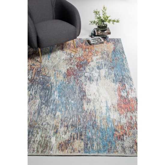 Roxy Blue/Red Mirage 7'6" x 10' Rug