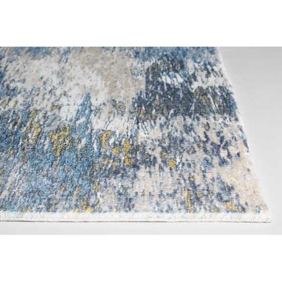 Roxy Blue/Gold Mirage 2' x 7' Runner Rug