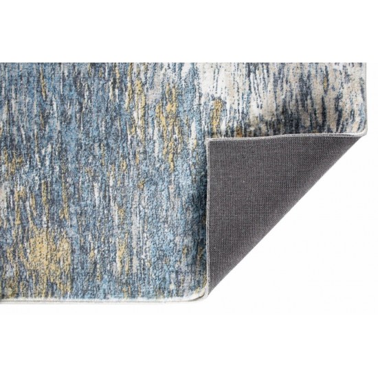 Roxy Blue/Gold Mirage 2' x 7' Runner Rug