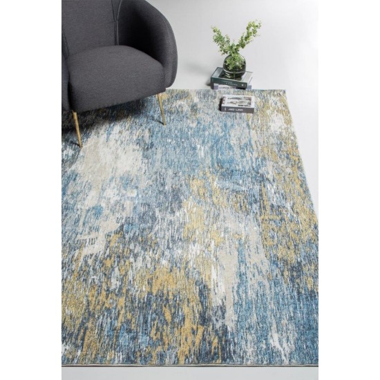 Roxy Blue/Gold Mirage 6' x 9' Rug