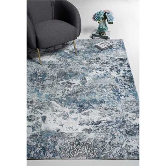 Roxy Grey/Blue Galaxy 7'6" x 10' Rug