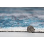 Roxy Blue/Grey Genesis 7'6" x 10' Rug