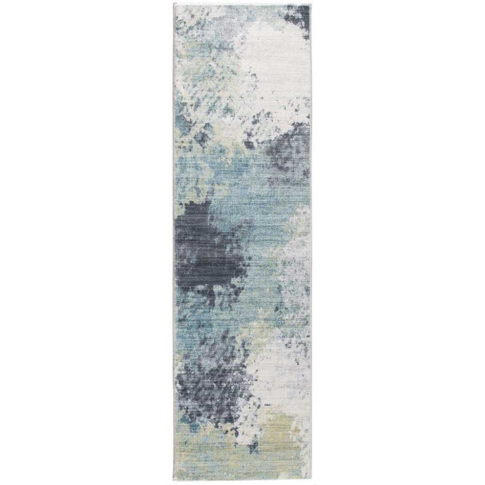 Roxy Blue/Yellow Nebula 2' x 7' Runner Rug