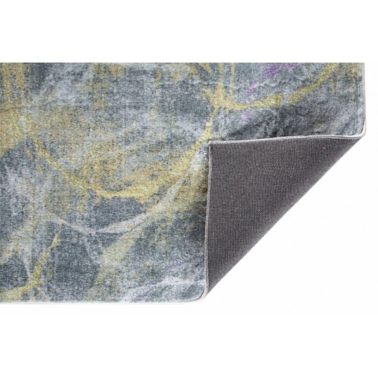 Roxy Grey/Gold Visions 2' x 7' Runner Rug