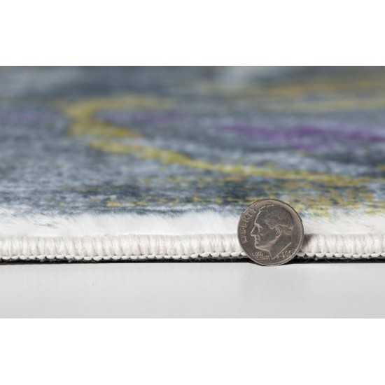 Roxy Grey/Gold Visions 2' x 7' Runner Rug