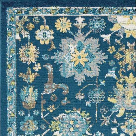 Skyline Teal Mackenzie 2' x 7' Runner Rug