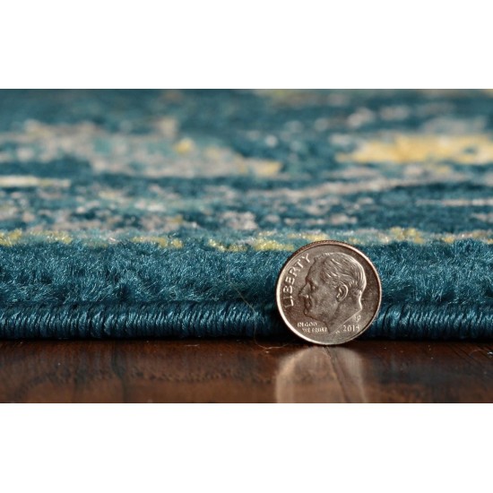 Skyline Teal Mackenzie 2' x 7' Runner Rug