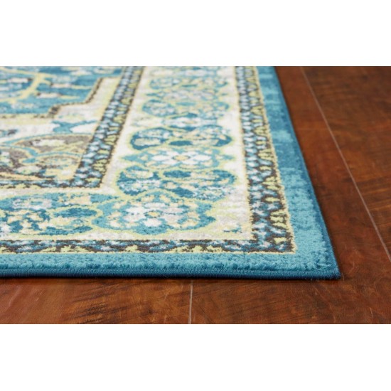 Skyline Teal Alana 2' x 7' Runner Rug