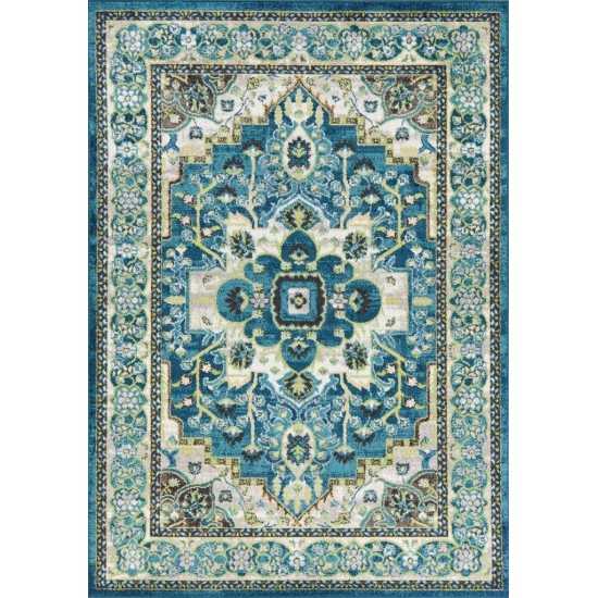 Skyline Teal Alana 5'3"X 7'7" Rug