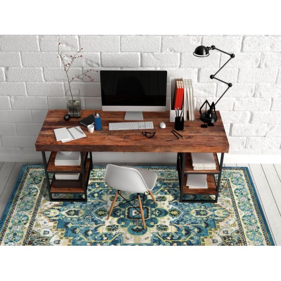 Skyline Teal Alana 5'3"X 7'7" Rug
