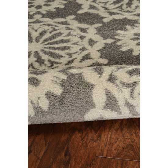 Skyline Grey/Ivory Flora 5'3"X 7'7" Rug