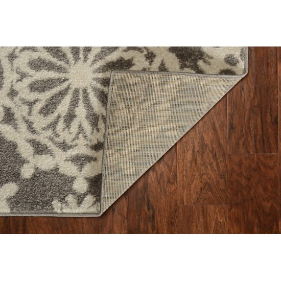 Skyline Grey/Ivory Flora 5'3"X 7'7" Rug