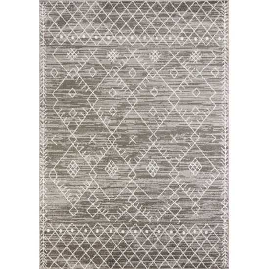 Skyline Grey Escape 2' x 7' Runner Rug