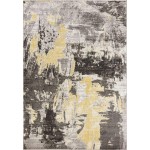 Skyline Grey Watercolors 2' x 7' Runner Rug