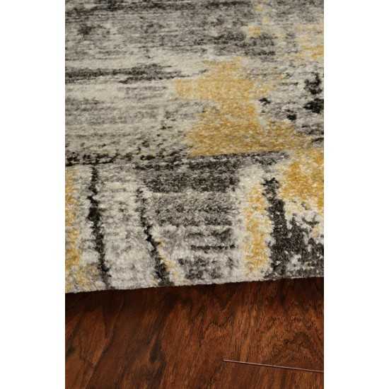 Skyline Grey Watercolors 2' x 7' Runner Rug