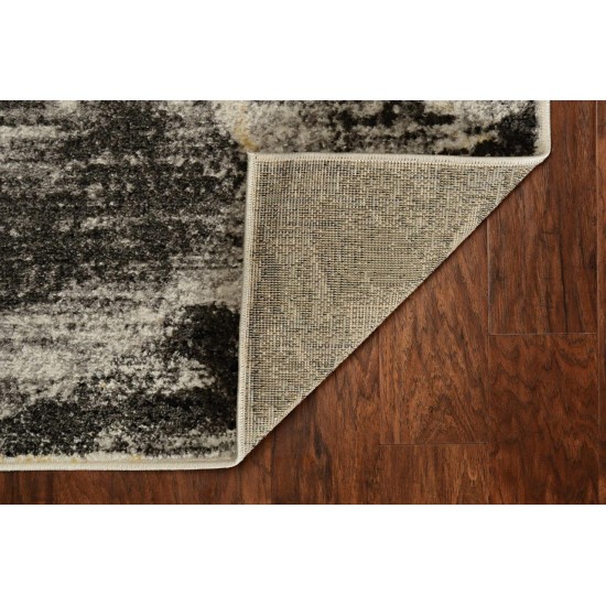 Skyline Grey Watercolors 2' x 7' Runner Rug