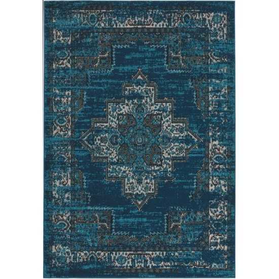 Skyline Teal Elliott 2' x 7' Runner Rug