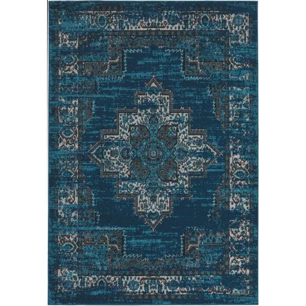 Skyline Teal Elliott 5'3"X 7'7" Rug