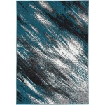 Skyline Grey/Blue Shades 2' x 7' Runner Rug