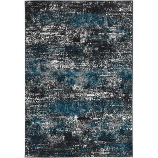 Skyline Grey/Blue Abode 2' x 7' Runner Rug