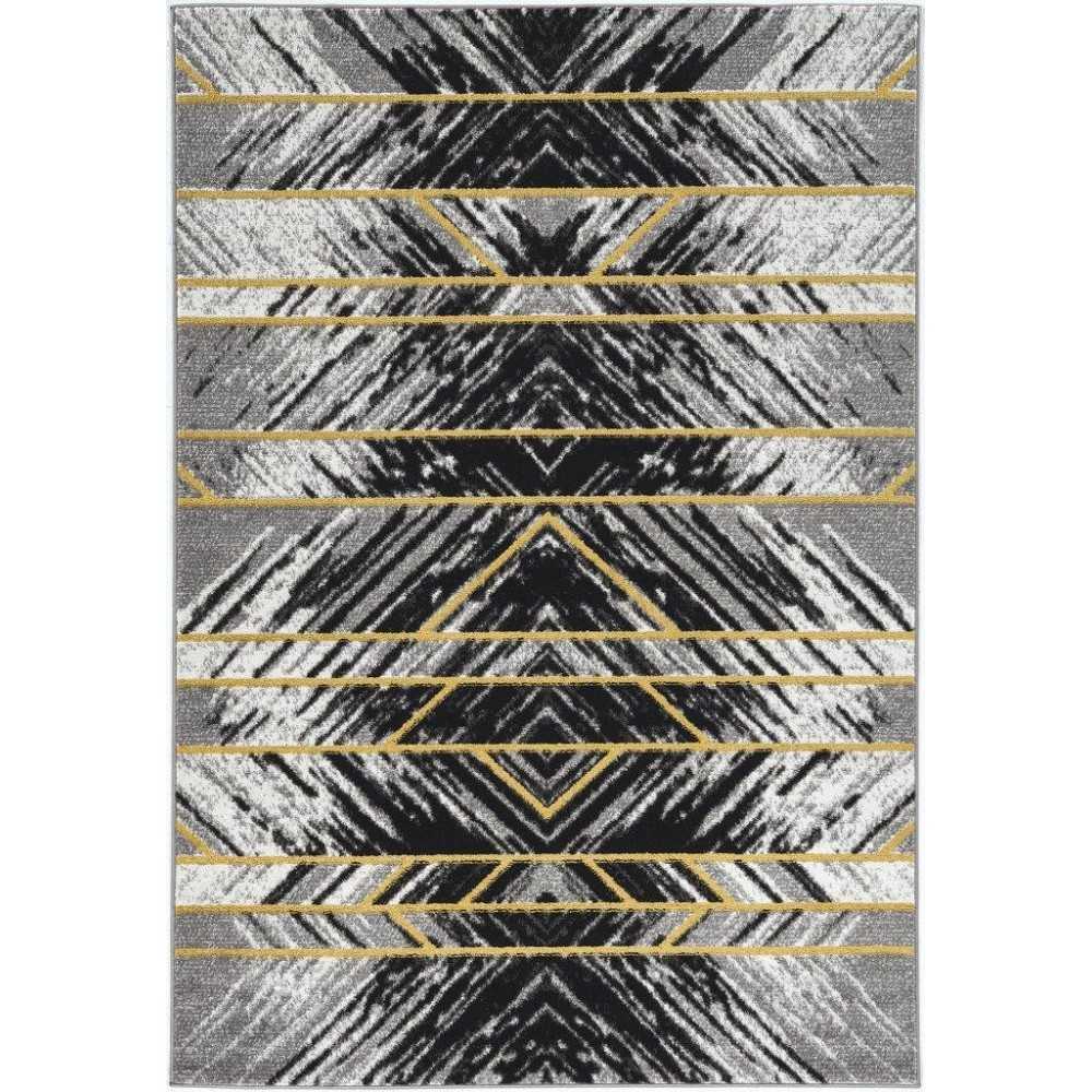 Skyline Grey Matrix 2' x 7' Runner Rug