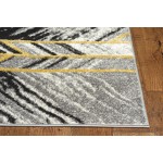 Skyline Grey Matrix 2' x 7' Runner Rug