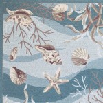 Sonesta Seafoam Shells 2' x 7'6" Runner Rug