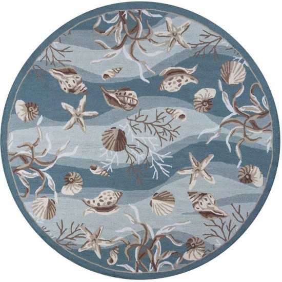 Sonesta Seafoam Shells 7'6" Round Rug