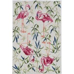 Sonesta Ivory/Pink Flamingo 20" x 30" Rug