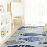 Sonesta Lt Blue Sea Of Fish 7'6" x 9'6" Rug