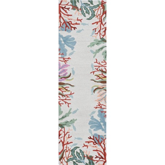 Sonesta Ivory Lagoon 2' x 7'6" Runner Rug