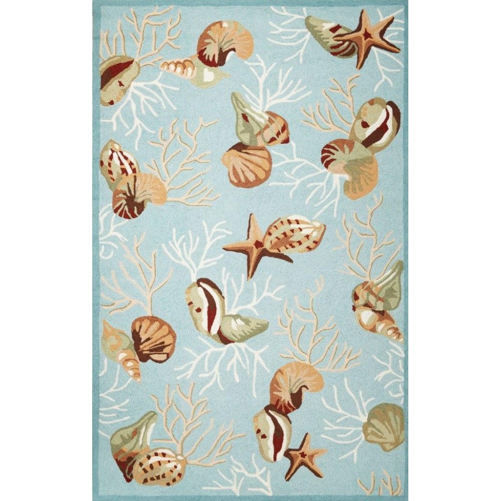 Sonesta Blue Coral Reef 20" x 30" Rug Sonesta Blue Coral Reef 20" x 30" Rug