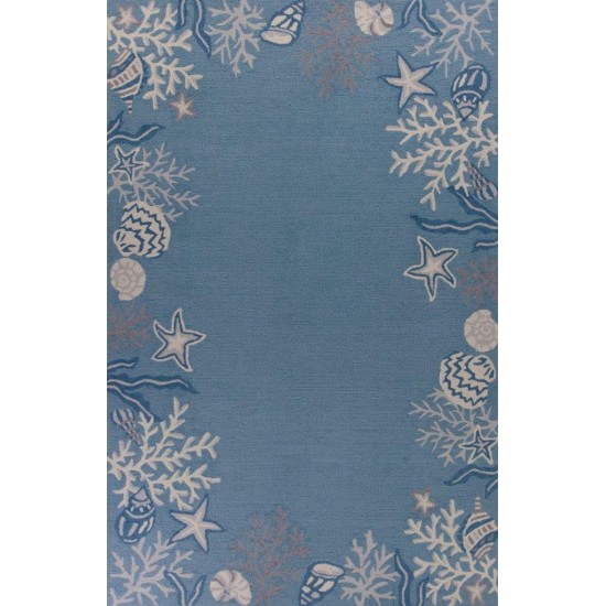 Sonesta Sea Blue Coastal 20" x 30" Rug