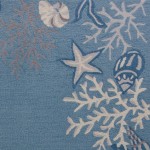 Sonesta Sea Blue Coastal 27" X 45" Rug