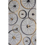 Sonesta Grey Wheels In Motion 27" X 45" Rug