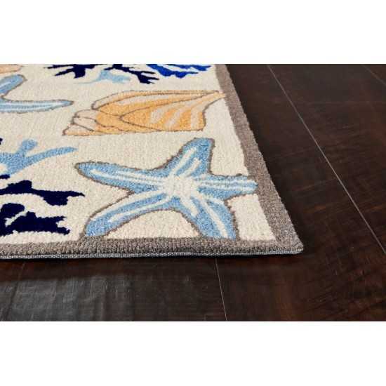 Sonesta Ivory Seashore 2' x 7'6" Runner Rug