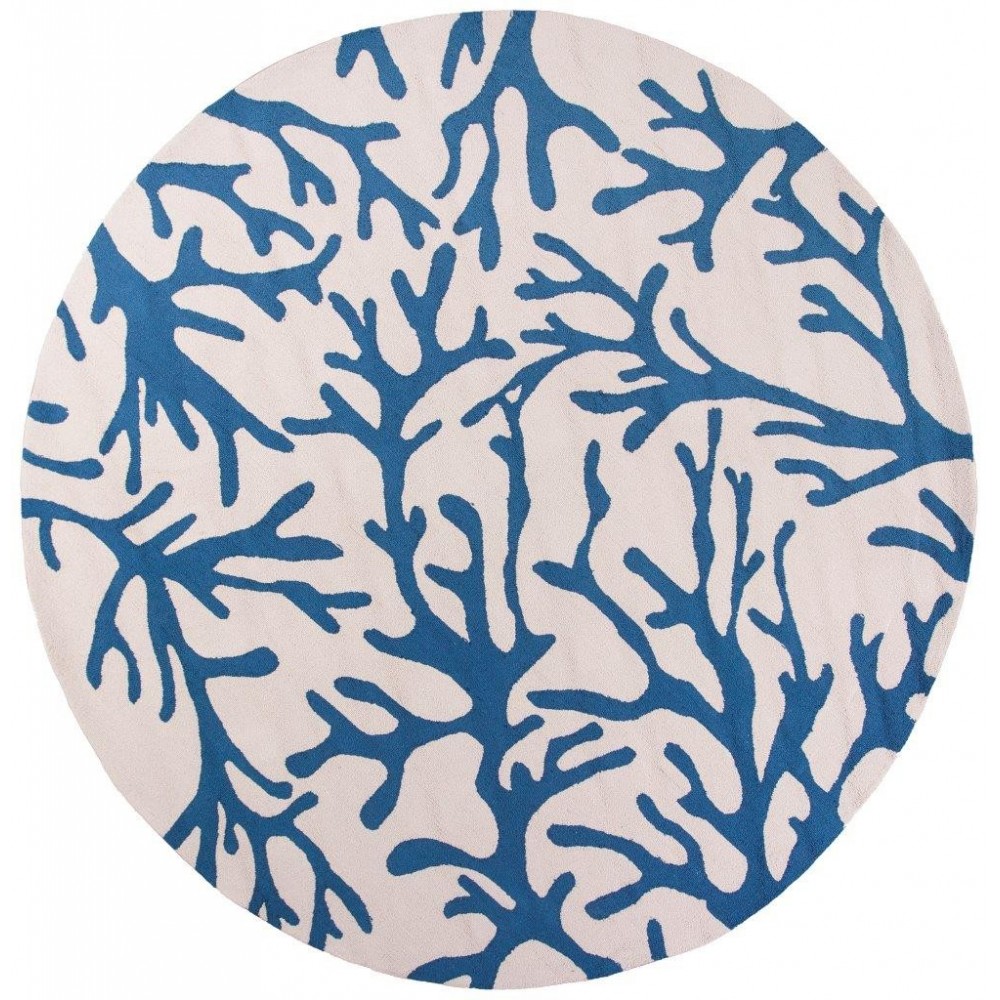 Sonesta Ivory/Blue Coral 7'6" x 7'6" Rug Sonesta Ivory/Blue Coral 7'6" x 7'6" Rug