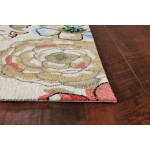 Sonesta Sand Floral Splash 2' x 7'6" Runner Rug