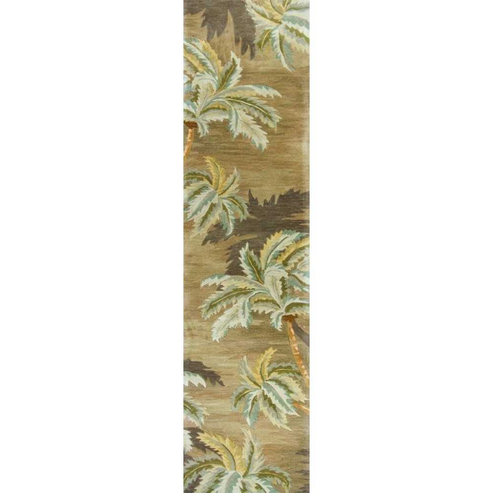 Sparta Moss Palm Trees 2'6" x 10' Runner Rug