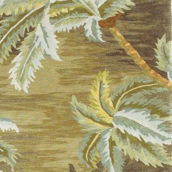 Sparta Moss Palm Trees 2'6" x 10' Runner Rug