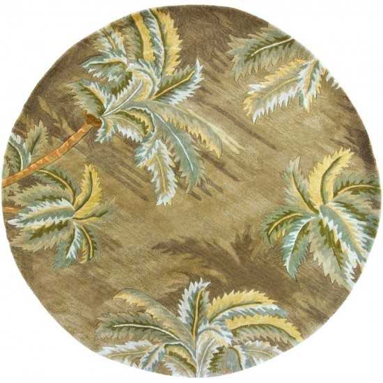 Sparta Moss Palm Trees 7'6" Round Rug