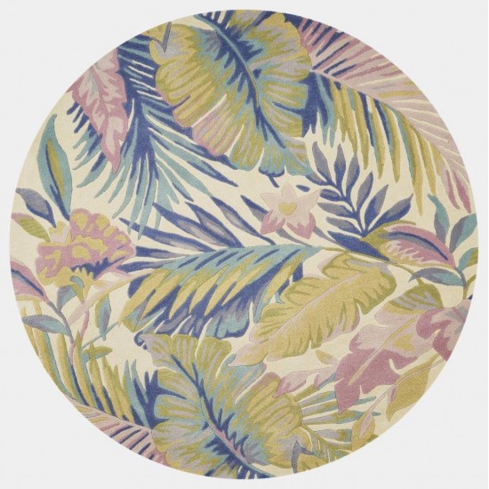 Sparta Pastel Tropics 5'6" Round Rug