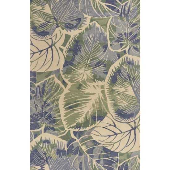 Sparta Blue/Green Silhoutte 3'6" x 5'6" Rug